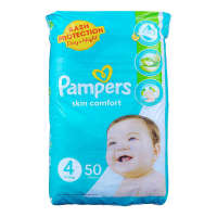 Pampers Skin Comfort Diapers No:4 Maxi 7-12kg 50-Pcs