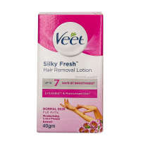 Veet Pure Hair Removal Cream Added Cucumber Extract for Dry Skin Half Arms 25gm