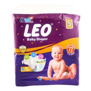Leo Soft & Dry Baby Diaper No. 5, Junior/XLarge, 11 To 25 KG, 72-