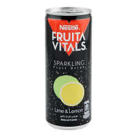 Nestle Fruita Vitals Sparkling Lime & Lemon with Fruit Juice Can 250ml