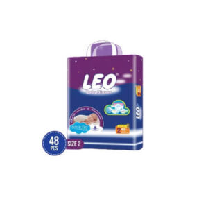 Leo Baby Diaper, Small, 2, 3-6KG, 48-Pack