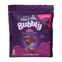 Cadbury Dairy Milk Bubbly Milk Chocolate with Chocolate Bubbles Pack 135gm