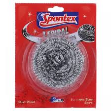 Spontex Stainless Steel Scourers Spiral