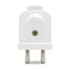 KM Bakelite 2-Pin Plug (Hard Plastic Male Shoe)