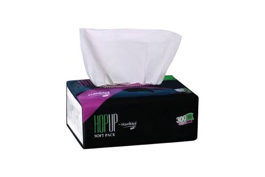 Hankies Hop Up Soft PackTissues – 300 Sheets, 2-Ply | Hop-Up Facial Tissue Soft Pack