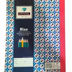 Crystal (No.180 ) Urdu A4 Size Copy – 8× 13 Inch,52 Pages