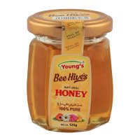Young's Bee Hives Natural Honey Glass Jar 125gm