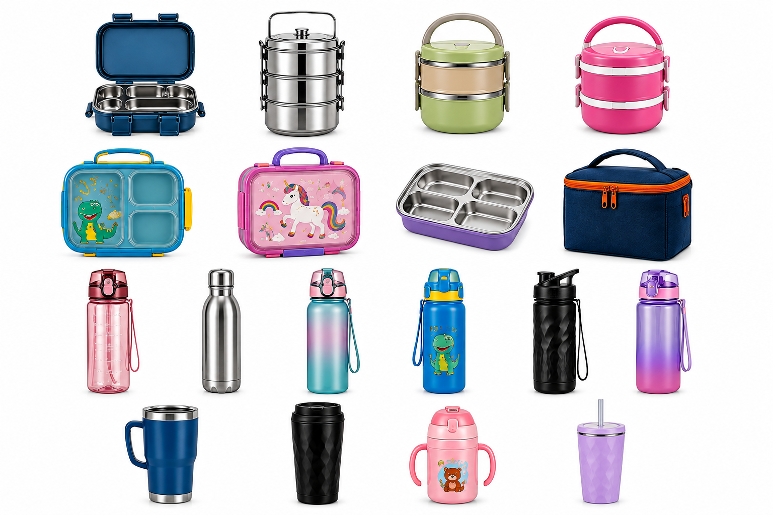 Tiffin & Water Bottles