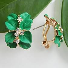 Jewelry Flower Metal Earrings Kante 1 Set