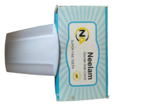 White Original Neelam Anti-Lice Nit Remover Comb White Color