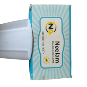 White Original Neelam Anti-Lice Nit Remover Comb White Color