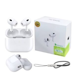 Redington White Wireless Earbuds Pro 2 with Touch Controls, HiFi Bass & USB Charging Case