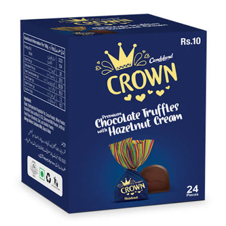 Candyland Crown Premium Chocolate Truffles with Hazelnut Cream Rs.10