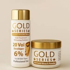 24K Gold Series Bleach Set – 120ml Developer + 70g Bleach Powder Set