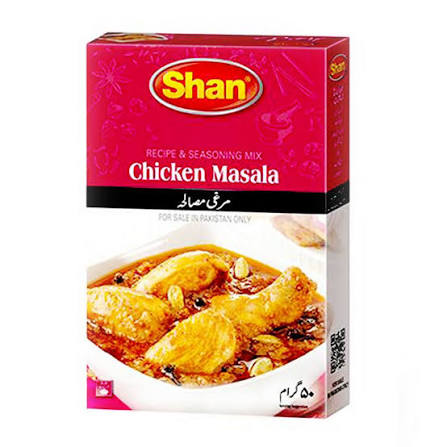 Shan Chicken Masala Recipe & Seasoning Mix 50gm