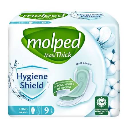 Molped Maxi Thick Hygiene Shield Long Pads 9 Pads