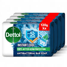 Dettol Cool Antibacterial Soap 4 in 1 Pack 120gm Rs 580