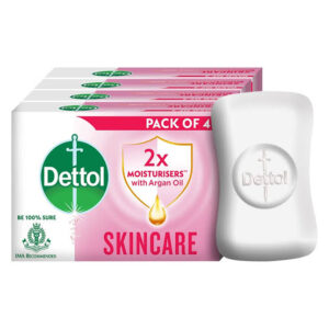 Dettol Skincare Antibacterial Bar Soap 4 in 1 Pack 120gm