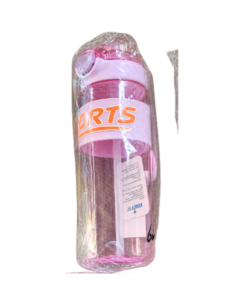 Sports Plastic Water Bottle With Straw & Strap, 850ml