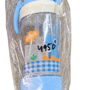 Plastic Water Bottle (M#3345) With Straw & Strap, 610ml