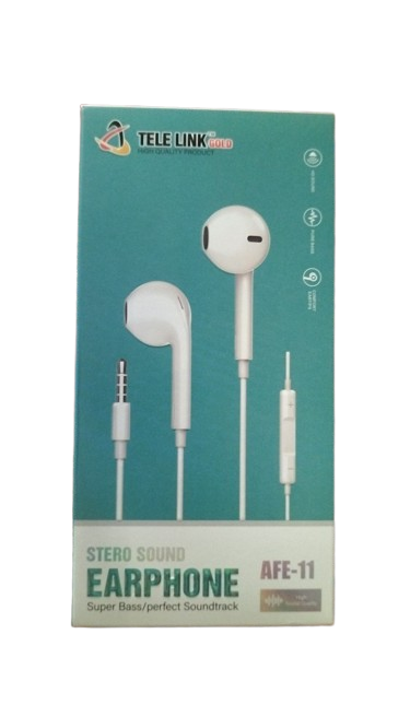 Tele Link Gold AFE-11 Stero Sound Earphone/Handsfree