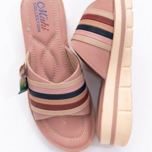 Mahi Collection Women’s Striped Sandal Shoe No 7(EU-40)