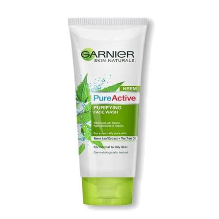 Garnier Pure Active Purifying Neem Face Wash, 50ml