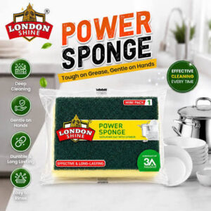 London Shine Power Sponge Regular Pack 3-in-1 – 3 Pads Packet