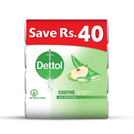 Dettol Soothe Soap, 4x110g Rs.560