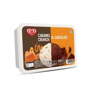Walls Ice Cream 1.4Ltr Tub Chocolate&Caramel Crunch