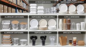 Disposable Boxes, Plates, Bowls & Cups