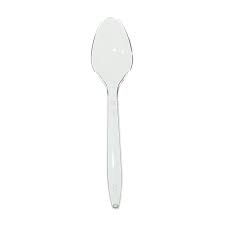 Disposable Transparent Plastic Medium Table Spoon
