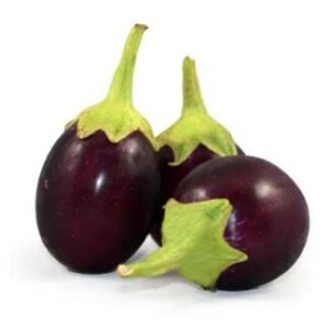 Round Brinjal (Baingan) Local 500g